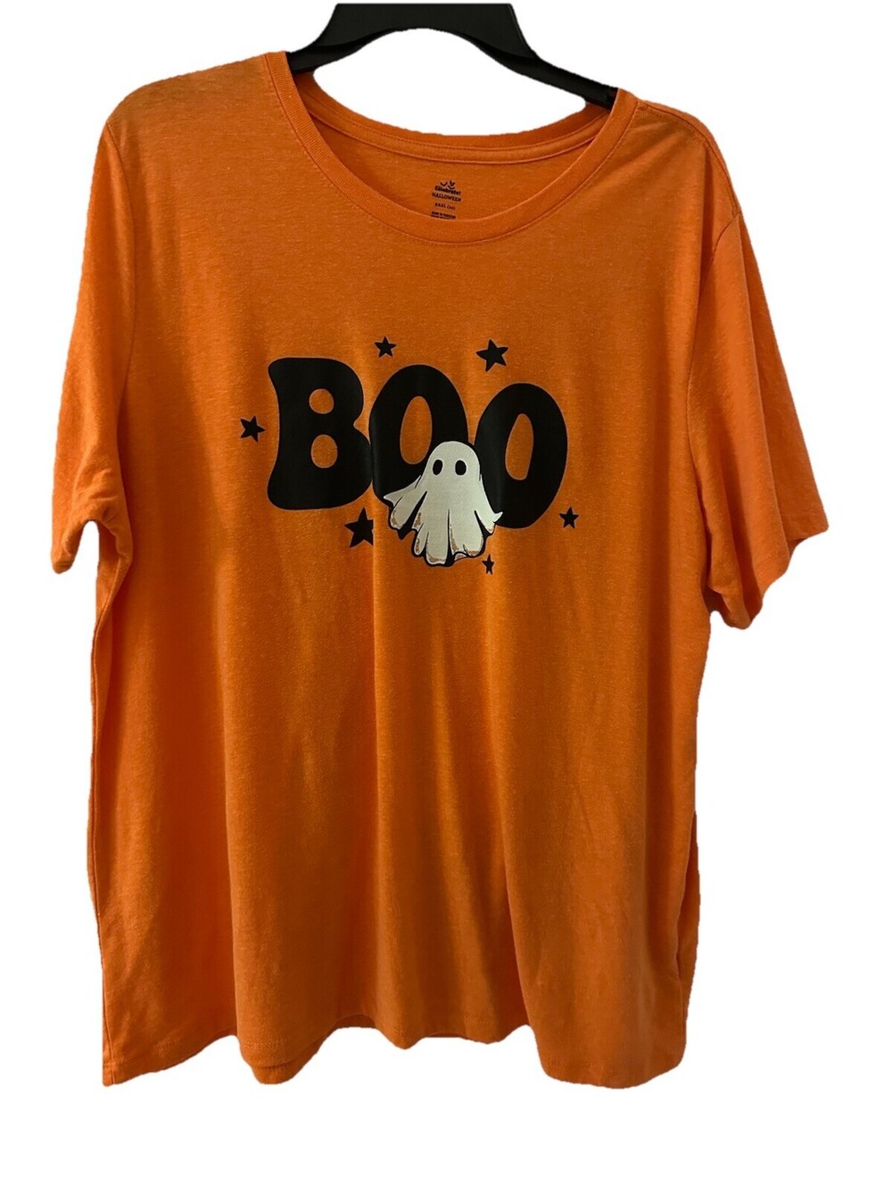 Woman’s Celebrate Halloween Short Sleeve Pullover “Boo” Print Tee.sz XXXL (22)